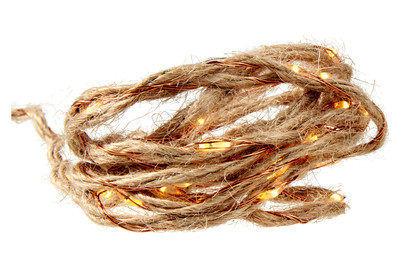 Image of Lichterkette Jutestrang Kupfer 200 cm 40 LED bei JUMBO