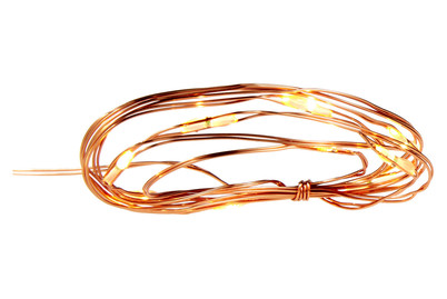 Image of Lichterkette Draht Kupfer 100 cm 10 LED bei JUMBO