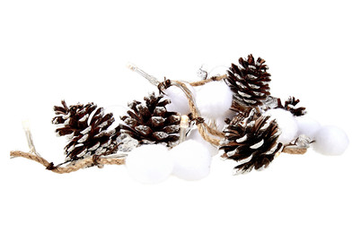 Image of Lichterkette Seil Zapfen 108 cm 10 LED bei JUMBO