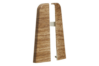 Image of Endstück-Element für 6 cm Sockelleisten Nussbaum hellbraun bei JUMBO