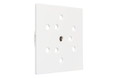 Image of Feller Frontabdeckung Steckdose 3 x Typ12 weiss bei JUMBO