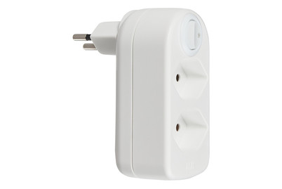 Image of Max Hauri AG Abzweigstecker 2 x T13 weiss bei JUMBO