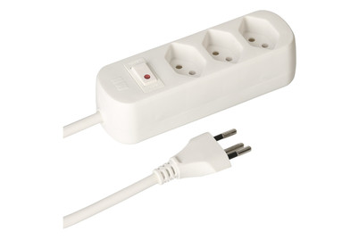 Image of Steckdosenleiste 3X T13 Schalter Weiss bei JUMBO