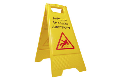 Image of Warnschild Achtung Rutschgefahr bei JUMBO