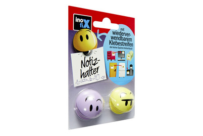 Image of Smiley Notizen Halter Violett-Gelb bei JUMBO