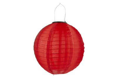 Image of Solar-Laterne Rund Rot bei JUMBO
