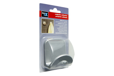 Image of Klebehaken Bogen matt chrome Inofix bei JUMBO