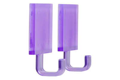 Image of Klebehaken Transparent Violet bei JUMBO