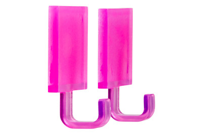 Image of Klebehaken Transparent pink bei JUMBO