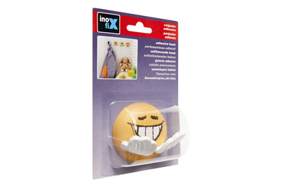 Image of Smiley Klebehaken Orange Inofix bei JUMBO