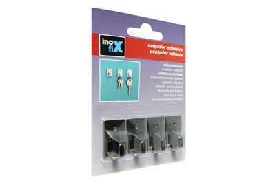 Image of Klebehaken für Schlüssel Silb. 4st bei JUMBO