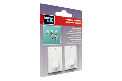 Image of Klebehaken für Schlüssel weiss 2st bei JUMBO