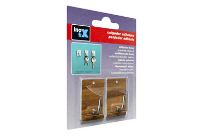 Image of Klebehaken Holz 2st Inofix bei JUMBO