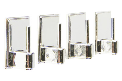 Image of Klebehaken Vorhang Stangen chrome 4st bei JUMBO