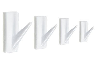 Image of Klebehaken weiss. 4 ST bei JUMBO