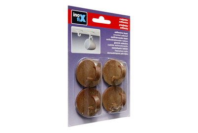 Image of Klebehaken F. Tassen braun 4st Inofix bei JUMBO