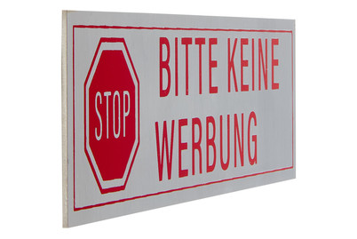 Image of Schild-stop-Bitte Keine Werbung bei JUMBO