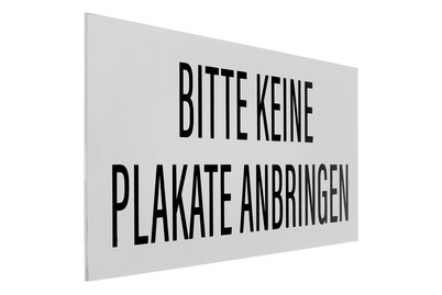 Image of Schild-Bitte Keine Plakate Anbringe