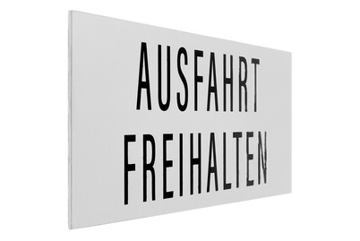 Image of "Schild - ""Ausfahrt Freihalten"" DE"