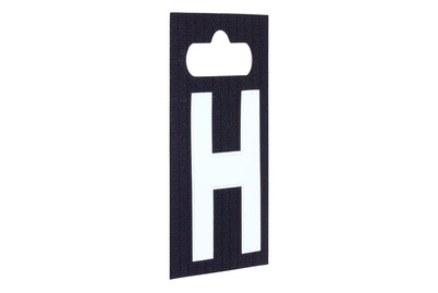 Image of Aufkleber - Buchstabe - H, Weiss bei JUMBO