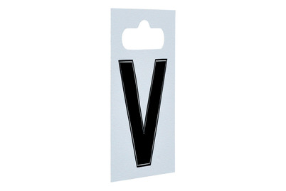 Image of Aufkleber - Buchstabe Schwarz - V bei JUMBO