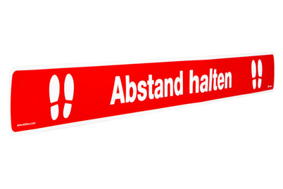 Image of Aufkleber 1000X50Mm - "Abstand Halten"