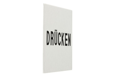 Image of "Schild - ""Druecken"" DE" bei JUMBO