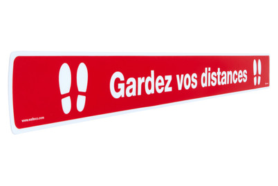 Image of "Aufkleber 1000X50Mm - ""Abstand Halten" bei JUMBO