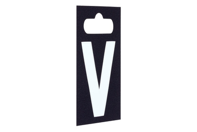 Image of Aufkleber - Buchstabe - V, Weiss bei JUMBO