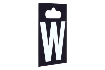 Image of Aufkleber - Buchstabe - W, Weiss bei JUMBO