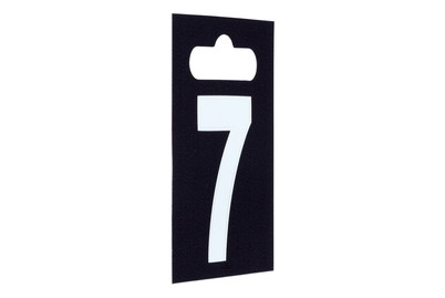 Image of Aufkleber - Nummer 7, Weiss bei JUMBO