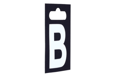 Image of Aufkleber - Buchstabe - B, Weiss bei JUMBO