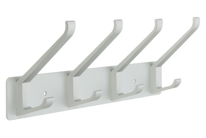 Image of Hakenleiste. Wandmontage. 4x2 Haken. Alu bei JUMBO