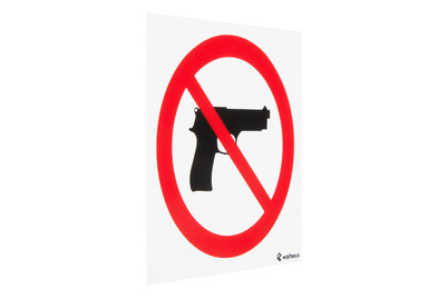Image of Aufkleber - Keine Waffen bei JUMBO