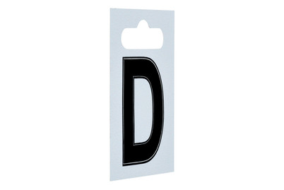 Image of Aufkleber - Buchstabe Schwarz - D bei JUMBO