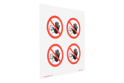 Image of Aufkleber Kein Zutritt, 4ER SET bei JUMBO