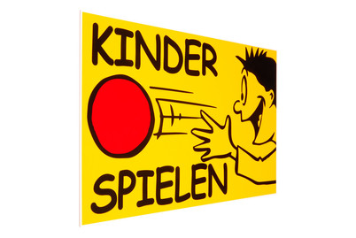 Image of Schild - "Kinder Spielen" DE