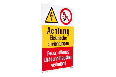 Image of Aufkl.-Achtung,Elektrische Einrichtungen