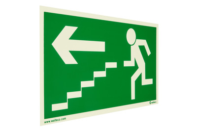 Image of Schild-Fluchtweg Treppe bei JUMBO