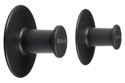 Image of Brabantia Handtuchhaken 2Er-Set Dark Grey bei JUMBO