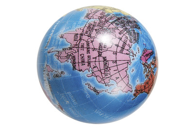 Image of Garderobenknopf Globus blau bei JUMBO