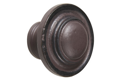 Image of Garderobenknopf rund metall braun bei JUMBO