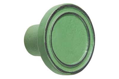 Image of Garderobenknopf rund Metall grün