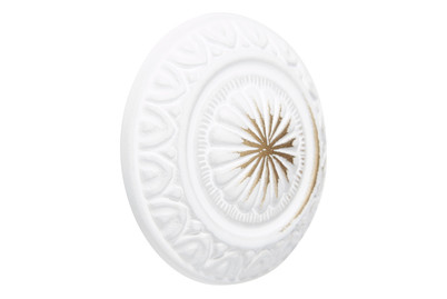 Image of Garderobenknopf weiss und bronze bei JUMBO