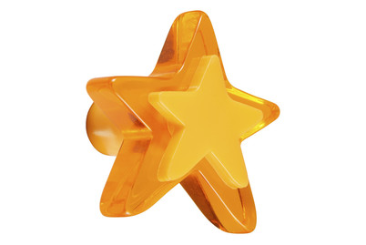 Image of Garderobenknopf Stern orange bei JUMBO