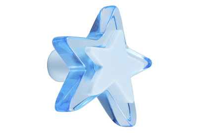 Image of Garderobenknopf Stern blau bei JUMBO