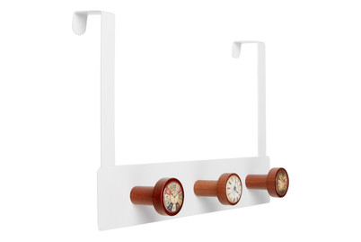 Image of Tuergarderobe, 3 Haken, Vintage Uhr, WEI bei JUMBO