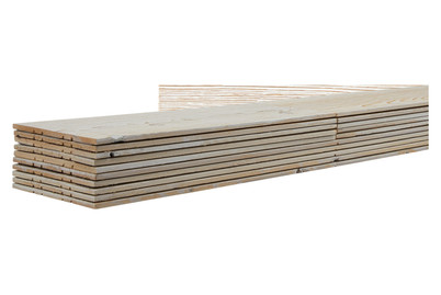 Image of Selbstklebender Holz-Wandbelag C35-Weiss grob gebürstet bei JUMBO