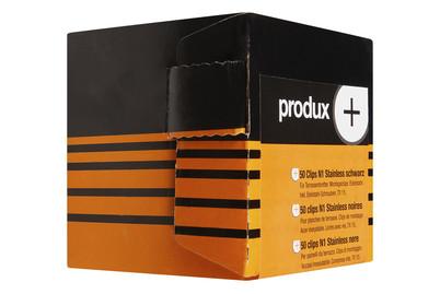 Image of N1 Edelstahl schwarz PX Clip 50 St. bei JUMBO