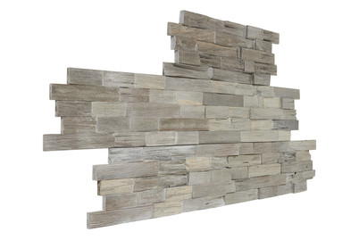 Image of Massivholzpaneele 3D Wall Axewood White Wash